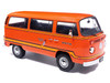 1978 Volkswagen Type 2 Bus Elektrotransporter Orange with Yellow Stripes 1/18 Diecast Model IXO Models U18RDC004