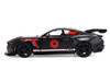 2025 Ford Mustang GTD Darth Vader Matt Black with Silver Stripes and Graphics Star Wars Hollywood Rides Series 1/32 Diecast Car Model Jada 37698