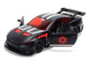 2025 Ford Mustang GTD Darth Vader Matt Black with Silver Stripes and Graphics Star Wars Hollywood Rides Series 1/32 Diecast Car Model Jada 37698