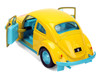 Volkswagen Beetle Bumblebee Yellow with Blue Interior Transformers - Energon Surge Hollywood Rides Series 1/32 Diecast Car Model Jada 37727