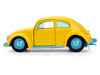Volkswagen Beetle Bumblebee Yellow with Blue Interior Transformers - Energon Surge Hollywood Rides Series 1/32 Diecast Car Model Jada 37727