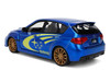 2012 Subaru Impreza WRX STI Blue Metallic with Yellow Graphics JDM Tuners Series 1/24 Diecast Car Model Jada 38057