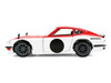 1972 Datsun 240Z Red and White JDM Tuners Series 1/24 Diecast Car Model Jada JA38201