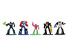 Set of 12 Diecast Figures Transformers Franchise Nano Metalfigs Series Diecast Models Jada 37379