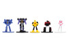 Set of 12 Diecast Figures Transformers Franchise Nano Metalfigs Series Diecast Models Jada 37379