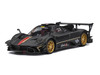 Nurburgring Diorama Set with Pagani Zonda Revolucion Carbon with Red and Gold Stripes and Extra Wheels 1/64 Diecast Model Car CM Model CM64-DIORAMASET-01