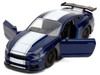 2016 Ford Mustang GT Dark Blue Metallic with White Stripe F9 2021 Movie 25 Years of Fast & Furious Series 1/32 Diecast Model Car Jada 34447-25TH