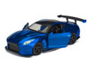 Brian's 2009 Nissan GTR R35 Blue Ben Sopra Furious 7 2015 Movie 25 Years of Fast & Furious Series 1/32 Diecast Model Car Jada 98270-25TH