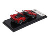 Ferrari F80 Supercar Rosso Red Metallic with Black Metallic Top 1/64 Diecast Model Car BBR BBR64001H