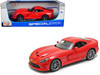 2013 Dodge Viper GTS SRT Red 1/18 Diecast Model Car Maisto 31128