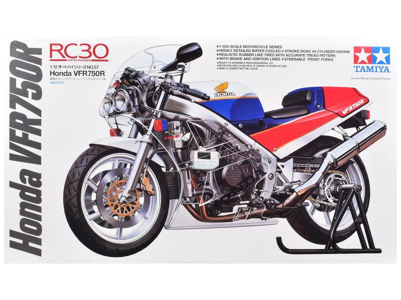 Model Kit Honda VFR750R Motorcycle 1/12 Scale Model Tamiya TAM-14057