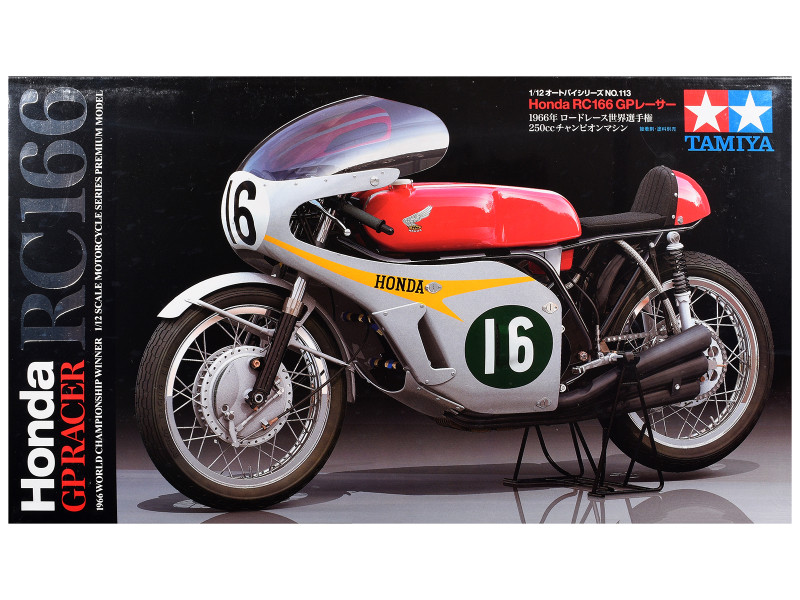Model Kit Honda RC166 GP Racer Motorcycle 1/12 Scale Model Tamiya TAM-14113