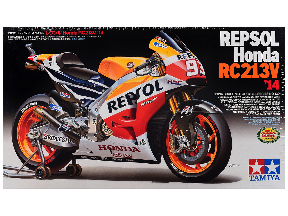 Model Kit Honda RC213V Motorcycle #93 Marc Marquez Repsol Honda