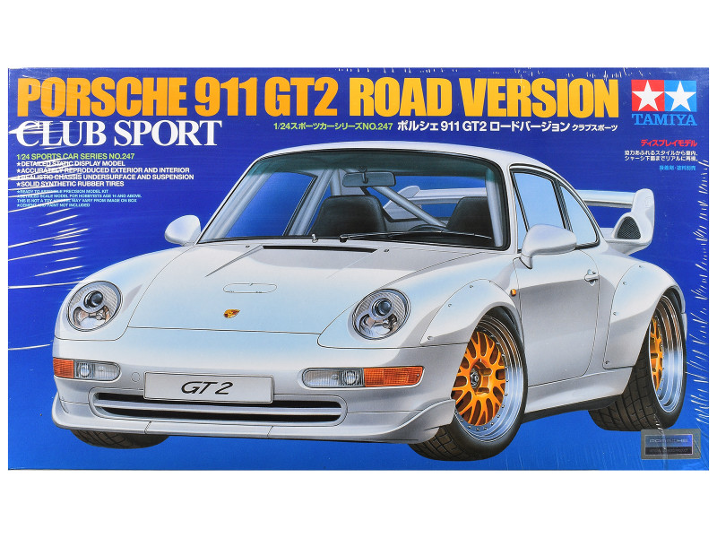 Model Kit Porsche 911 GT2 Street Version 1/24 Scale Model Tamiya TAM-24247
