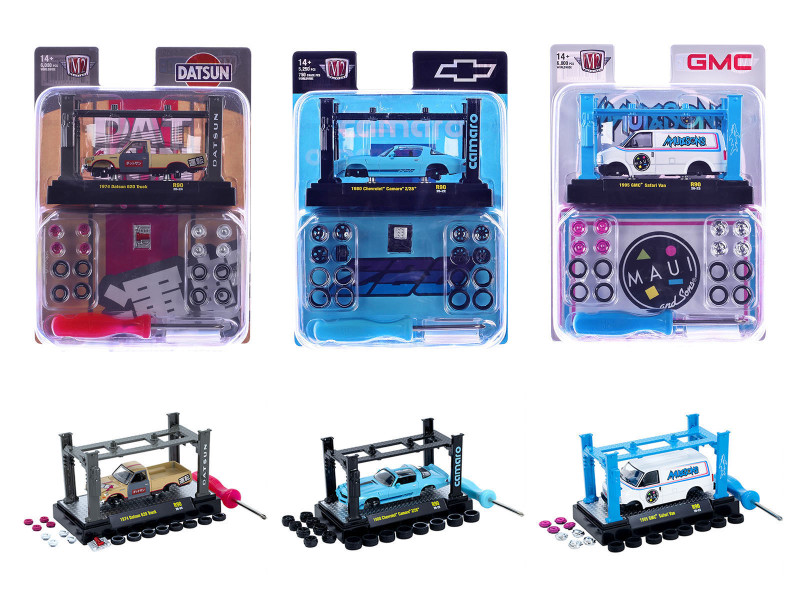 Model Kit 3 piece Car Set Release #90 Limited Edition to 6000 pieces Worldwide 1/64 Diecast Model Cars M2 Machines 37000-90
