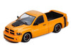 2003 Dodge Ram SRT-10 Pickup Truck Yellow with Black Tail Stripe 1/64 Diecast Model Car Shoom64 Models SHOOM-103-015