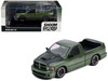 2003 Dodge Ram SRT-10 Pickup Truck Green Metallic with Matt Black Hood 1/64 Diecast Model Car Shoom64 Models SHOOM-103-017