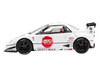 Mazda AZ-1 Liberty Walk LB40 RHD Right Hand Drive #58 LB-Hinomaru White with Graphics and Red Interior Limited Edition 1/64 Diecast Model Car Mini GT MGT01227