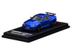 Nissan Skyline GT-R BNR34 Nismo RHD Right Hand Drive Blue Metallic 1/64 Diecast Model Car Ignition Model IG4174
