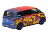 Volkswagen ID.Buzz Van KW/BBS Floral Graffiti Livery Limited Edition 1/64 Diecast Model Car Mini GT MGT01159
