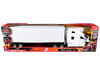 Peterbilt 579 Truck White with Dry Goods Trailer White Long Haul Truckers Series 1/32 Diecast Model New Ray 12583