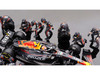 Red Bull RB19 #1 Max Verstappen Winner Formula One F1 Japanese GP 2023 with Red Bull Pit Crew Set of 21 pieces Limited Edition to 5000 pieces Worldwide 1/64 Diecast Model Car Mini GT MGTS0014