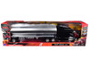 Peterbilt 579 Truck Black with Tanker Trailer Silver Long Haul Truckers Series 1/32 Diecast Model New Ray 12553