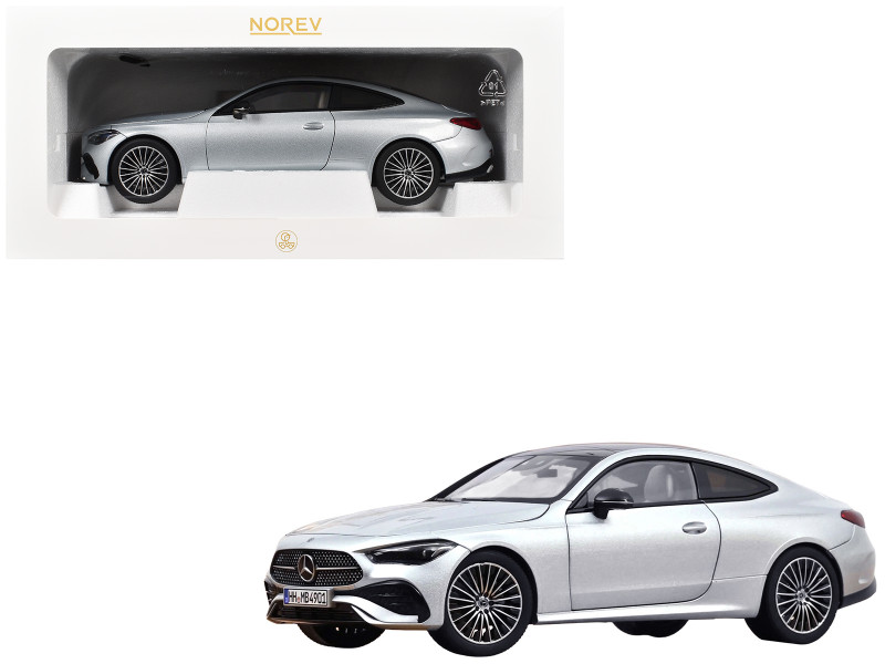 2024 Mercedes-Benz CLE Coupe Hightech Silver Metallic 1/18 Diecast Model Car Norev 183939