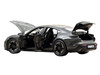 2024 Porsche Taycan Turbo S Slate Gray Neo 1/18 Diecast Model Car Norev 187654