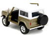 1973 Ford Bronco Groot Gold Metallic with White Top Guardians of the Galaxy Hollywood Rides Series 1/32 Diecast Car Model Jada 34416