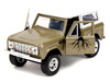 1973 Ford Bronco Groot Gold Metallic with White Top Guardians of the Galaxy Hollywood Rides Series 1/32 Diecast Car Model Jada 34416