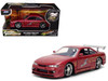 1997 Nissan 240SX S14 Light Red Metallic with Graphics The Fast and the Furious 2001 Movie 25 Years of Fast & Furious Series 1/32 Diecast Car Model Jada 36772-25TH