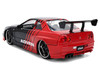 2002 Nissan Skyline GT-R R34 RHD Right Hand Drive ADVAN Black and Red AutoWorks Series 1/24 Diecast Car Model Jada JA38346