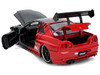 2002 Nissan Skyline GT-R R34 RHD Right Hand Drive ADVAN Black and Red AutoWorks Series 1/24 Diecast Car Model Jada JA38346