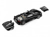 Porsche 918 Spyder Black with Carbon Top 1/64 Diecast Model Car Trends Hobby 241086-B