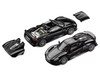 Porsche 918 Spyder Black with Carbon Top 1/64 Diecast Model Car Trends Hobby 241086-B