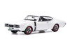 1970 Oldsmobile 442 W-30 Coupe White with Black Stripes 1/43 Diecast Model Car IXO Models CLC621N22