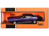 1971 Plymouth GTX Purple Metallic with Black Vinyl Top and Black Hood Stripe 1/43 Diecast Model Car IXO Models CLC622N22