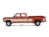 1975 Chevrolet Silverado K30 Crew Cab Dually Pickup Truck Grecian Bronze and Santa Fe Tan 1/64 Diecast Model Car IXO Models IA64019