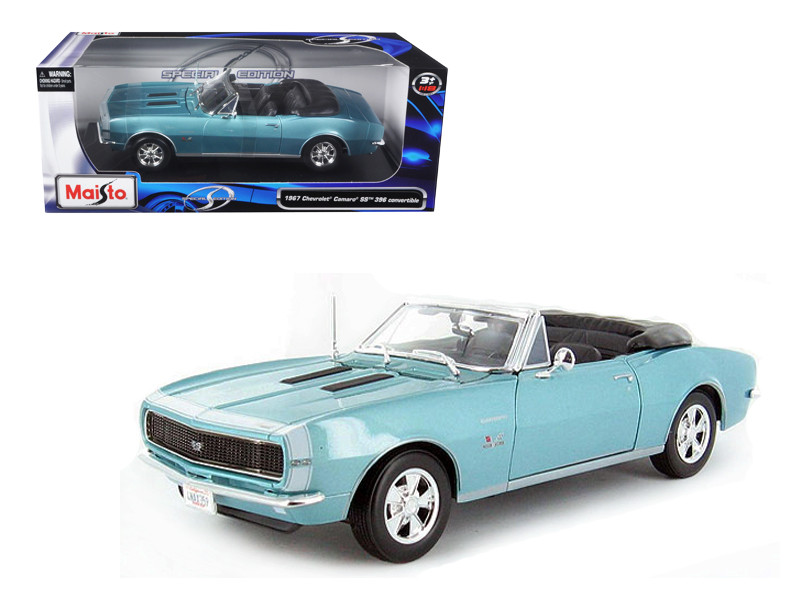 Maisto 1/18 1967 Chevrolet Camaro Cabriolet RS/SS 396 - Rouge, Sous Boîte