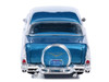 1957 Chevrolet Bel Air Sedan Harbor Blue Metallic with Blue Interior 1/64 Diecast Model Car IXO Models IA64021