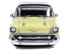 1957 Chevrolet One-Fifty Lowered Colonial Cream and Onyx Black 1/64 Diecast Model Car IXO Models IA64022