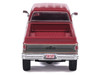 1977 GMC Sierra Grande K2500 Wideside Crew Cab Pickup Truck Dark Red Metallic with Gray Side Stripes 1/64 Diecast Model Car IXO Models IA64027