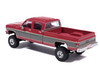 1977 GMC Sierra Grande K2500 Wideside Crew Cab Pickup Truck Dark Red Metallic with Gray Side Stripes 1/64 Diecast Model Car IXO Models IA64027