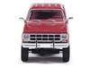 1977 GMC Sierra Grande K2500 Wideside Crew Cab Pickup Truck Dark Red Metallic with Gray Side Stripes 1/64 Diecast Model Car IXO Models IA64027