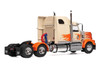 2000 Western Star 4900 Truck Tractor Cream with Orange Flames 1/43 Diecast Model Car IXO Models TR23822