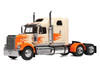 2000 Western Star 4900 Truck Tractor Cream with Orange Flames 1/43 Diecast Model Car IXO Models TR23822