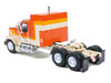 1980 GMC General Truck Tractor Orange with Stripes 1/64 Diecast Model Car IXO Models U64TR013