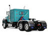 Ford LTL 9000 with 48 Flat Top Sleeper and 53' Utility Trailer with Reefer Red’s Favorites - Tom Sercombe Turquoise Metallic 1/64 Diecast Model First Gear 69-2352