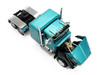 Ford LTL 9000 with 48 Flat Top Sleeper and 53' Utility Trailer with Reefer Red’s Favorites - Tom Sercombe Turquoise Metallic 1/64 Diecast Model First Gear 69-2352